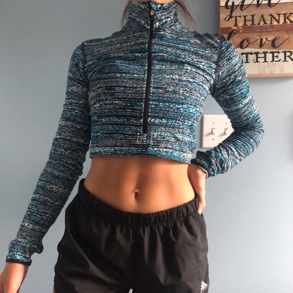 Nike multicolored half zip